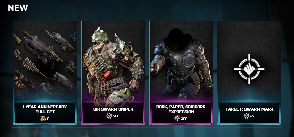 The new items in the Gears store for the week of Sept 22, 2020
