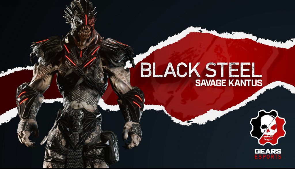 Black Steel Savage Kantus, available now in the Gears Store for a limited time